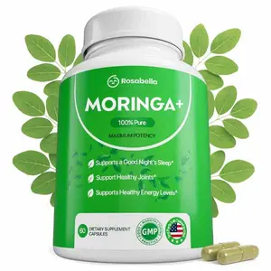 Rosabella Moringa+ Capsules - Pure Moringa Powder, Energy, Skin, Immune & Gut Health Superfood, Rich in Antioxidants, Essential Vitamins & Amino...